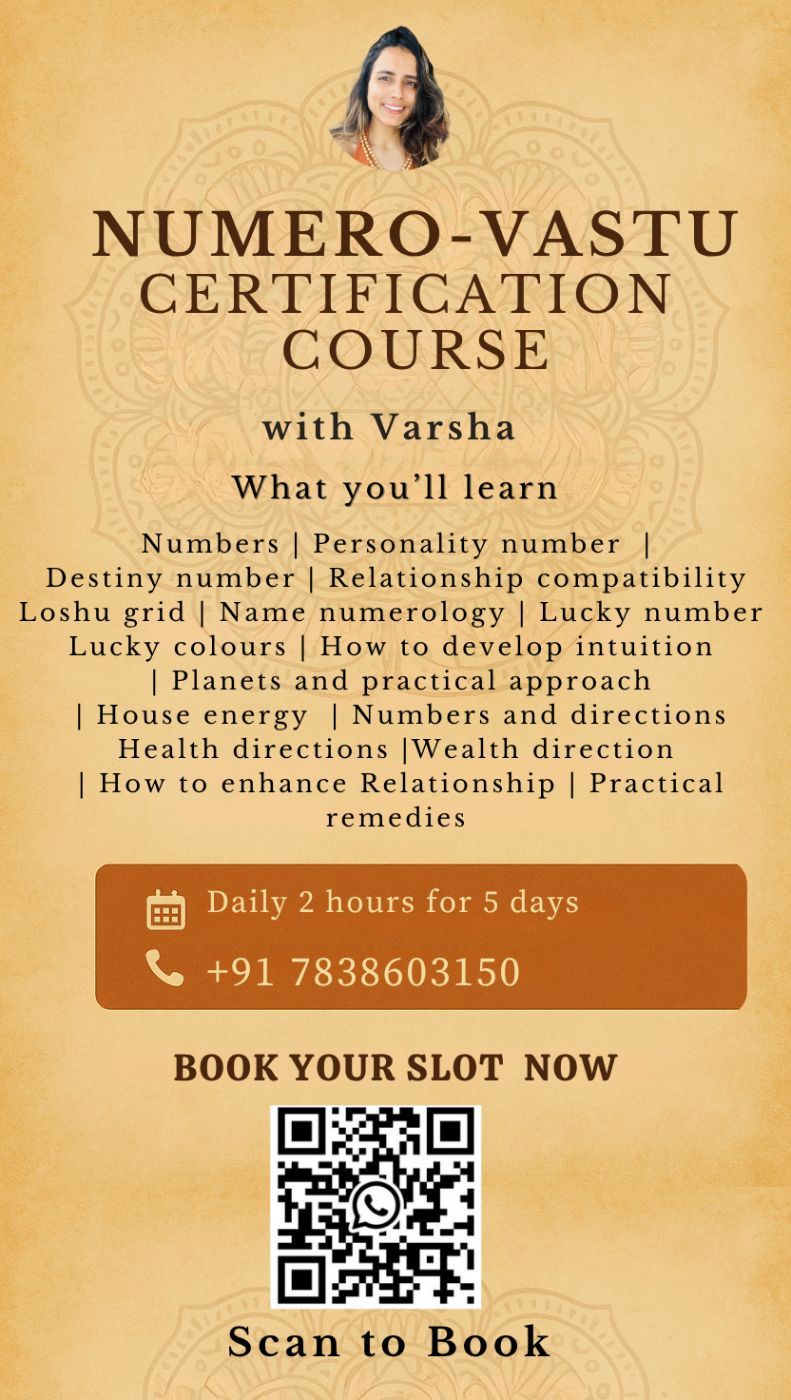Event image for Numerology-Vastu Certification Course 